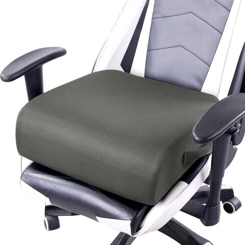 MABOZOO Extra Thick Chair Cushions,Office Chair Booster Seat Cushion to Raise Seat Height for Pain Relief,18 x 16 x 6 inch Non Slip Memory Foam Thick Cushion with Carry Handle（Black） in Saudi Arabia