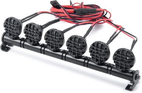 RC-Hub LED Roof Lamp Lights Bar 5 LEDs RC Lights for 1/10 SCX10 RC Crawler Car in Saudi Arabia