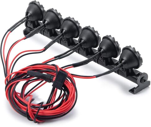 RC-Hub LED Roof Lamp Lights Bar 5 LEDs RC Lights for 1/10 SCX10 RC Crawler Car in Saudi Arabia