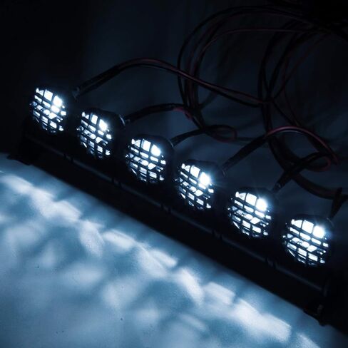 RC-Hub LED Roof Lamp Lights Bar 5 LEDs RC Lights for 1/10 SCX10 RC Crawler Car in Saudi Arabia