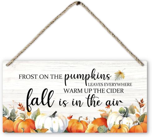 PHAMTE Fall Door Sign, fall signs,Hello Fall Sign, Hello Fall Maple Leaf Farmhouse Wood Plaque Sign Wall Hanging, Autumn Fall Seasonal Hanging Wall Signs For Home Outdoor Front Door Decor 12 x 6 in Saudi Arabia