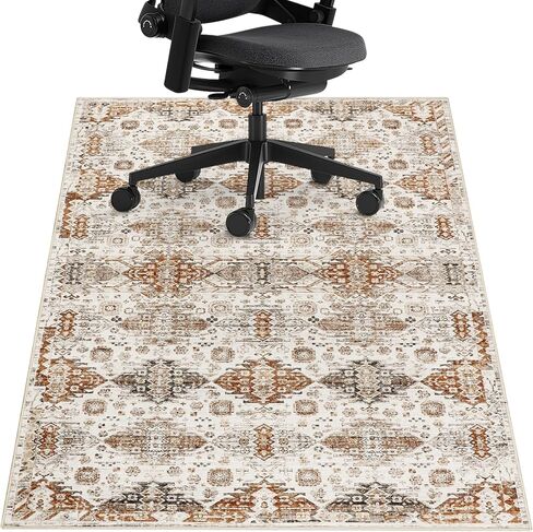Falflor Office Chair Mat for Hardwood Floor 36"x48", Non Slip Desk Chair Mat for Rolling Chair, Low Pile Computer Gaming Chair Mat Floor Protector Gym Office Deskroom in Saudi Arabia