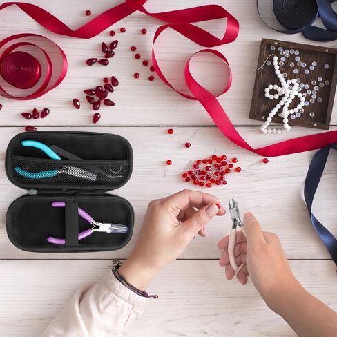 Jewelry tool kit is suitable for DIY jewelry making, jewelry repair, necklace making kit, bracelet making supplies. Contains needle nose pliers, round nose pliers, wire cutters in Saudi Arabia