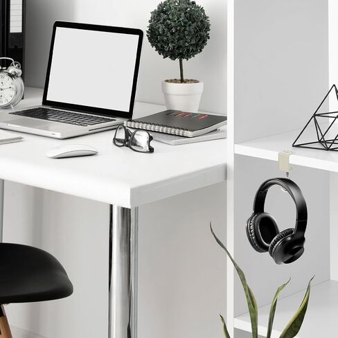 2Pcs Desk Mount Bag Holder Hook, Clamp-On Backpack Hanger, Purse Hooks for Tables, Portable Desk Mount Headphones Holder, Duty Handbag Hanger, Organize Desktop Storage Items (Cat Claw Type, Yellow) in Saudi Arabia
