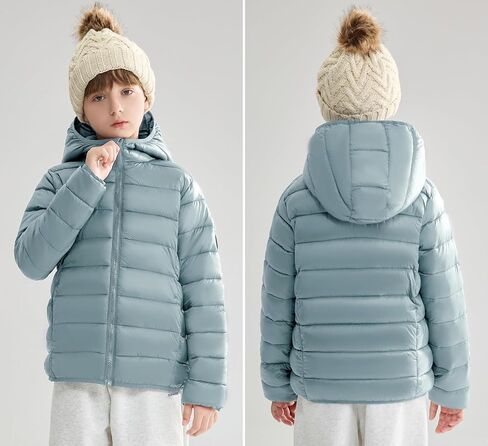 maoo garden Girls Boys Winter Puffer Jacket Big Kids Faux-Down Lightweight Packable Water-Resistant Coat in Saudi Arabia