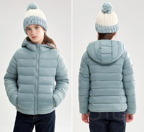 maoo garden Girls Boys Winter Puffer Jacket Big Kids Faux-Down Lightweight Packable Water-Resistant Coat in Saudi Arabia
