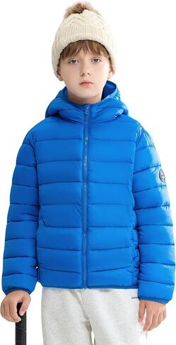 maoo garden Girls Boys Winter Puffer Jacket Big Kids Faux-Down Lightweight Packable Water-Resistant Coat in Saudi Arabia