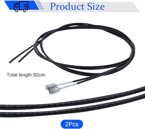 2 حزمة من كابلات المزلاج الدوارة، متوافقة مع Leer 100XL/XR/XQ، 180XR/XL وبعض قبعات الشاحنات في القرن، تحل محل 92579 in Kuwait