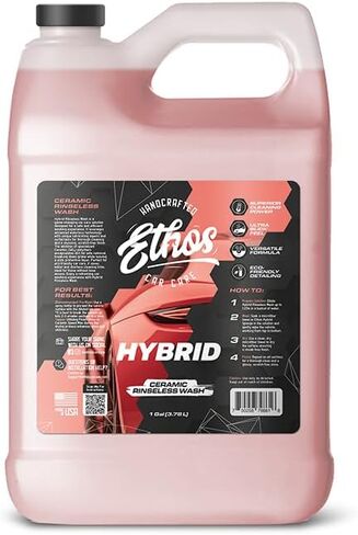 Ethos Hybrid Ceramic Rinseless Car Wash - Spot Free Rinse for Cars Waterless Wash - No Rinse Car Wash - Spot Free Car Wash (16oz) in Saudi Arabia