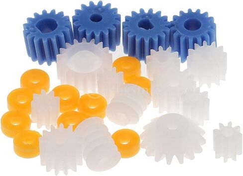 EKIND 26Pcs Plastic Spindle Worm Gear Set Assorted Plastic Shaft for Aircraft Car Model DIY Kit 2MM/2.3MM/3MM/3.17MM/4MM in Saudi Arabia