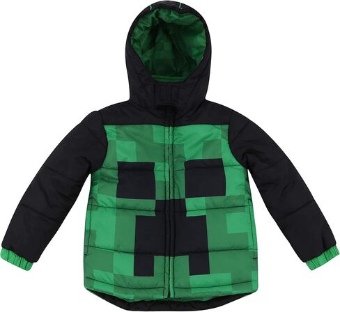 منتفخ للشتاء الدافئ من Minecraft للأولاد مع معطف بغطاء للرأس in Kuwait