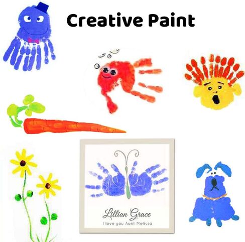 Finger Paint Set for Kids - Non-Toxic, Washable, and Safe Finger Paints for Toddlers - Perfect for Creative Play, Arts & Crafts, and Learning Activities (6, 6) in Saudi Arabia