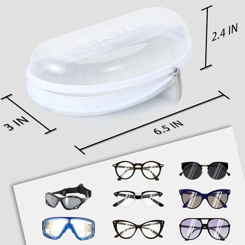 Sunglasses Case 2 Pack, Ultra Light Portable Neoprene Zipper Glasses Case in Saudi Arabia