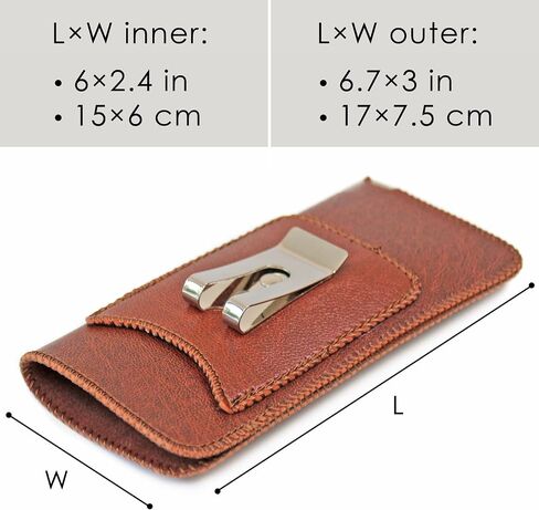 Orsus Soft Glasses Case with Belt Clip & Card Pocket, PU Leather Eyeglass Sunglasses Case Pouch Felt Lining in Kuwait