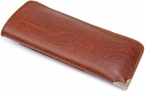 Orsus Soft Glasses Case with Belt Clip & Card Pocket, PU Leather Eyeglass Sunglasses Case Pouch Felt Lining in Kuwait