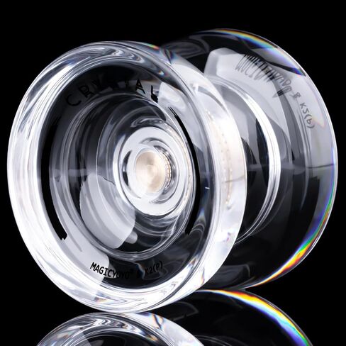 MAGICYOYO استجابة يويو للأطفال المبتدئين، ثنائي الغرض يويو K2 غير مستجيب يويو لخدع دوران الإصبع اللعب المتوسط ​​+ 12 سلسلة يويو + أداة تحمل + حقيبة تخزين (أزرق أصفر) in Kuwait