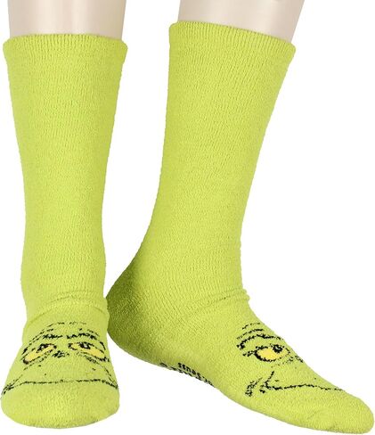 جوارب Grinch ذات النعال المتوافقة مع جوارب العطلات الغامضة ذات الطابع العائلي in Kuwait