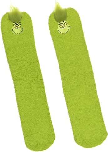 The Grinch Slipper Socks Matching Family Character Fuzzy Holiday Gripper Socks in Kuwait