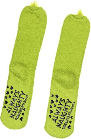 The Grinch Slipper Socks Matching Family Character Fuzzy Holiday Gripper Socks in Kuwait