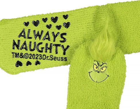 The Grinch Slipper Socks Matching Family Character Fuzzy Holiday Gripper Socks in Kuwait