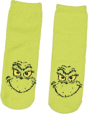 The Grinch Slipper Socks Matching Family Character Fuzzy Holiday Gripper Socks in Kuwait