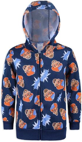 Blippi Boys Zip Up Hoodie and Pullover Hooded Sweatshirt for Toddlers and Big Kids in Saudi Arabia