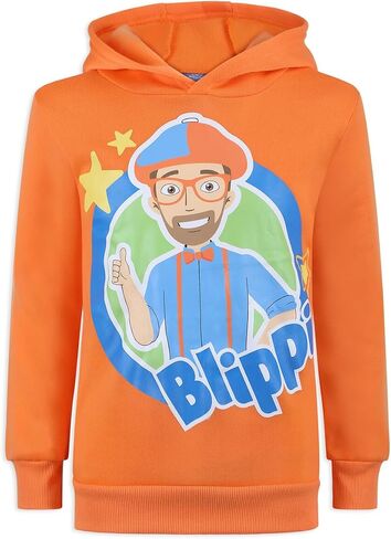 Blippi Boys Zip Up Hoodie and Pullover Hooded Sweatshirt for Toddlers and Big Kids in Saudi Arabia