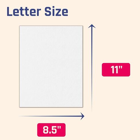 20 Sheets, 130 lb (350 gsm) - Thick Heavy White Cardstock, Heavyweight Cardboard Paper - 8.5 x 11 inches in Saudi Arabia