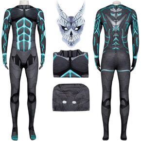 Kaiju No 8 Costume Cosplay Kafka Hibino Outfit Suit Bodysuit Jumpsuit With Mask