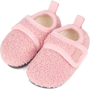 Toddler Slipper Boys Girls Warm House Slippers Plush Linned Kids Slip on Sock Cozy Lightweight Indoor Outdoor Home Shoes