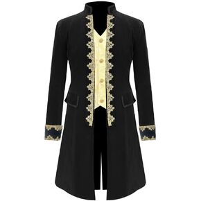 Apocrypha Mens Steampunk Jacket Gothic Victorian Renaissance Frock Coat