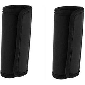 Luggage Handle Cover Wraps, Suit Case Baggage Comfort Soft Neoprene Sleeve, Car Door Handle Suitcase Decorative Portable Travel Bag Accessories Black