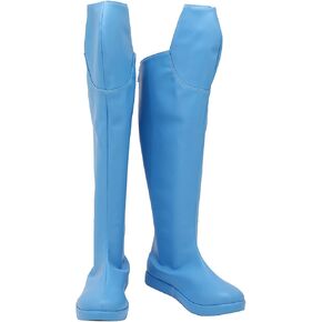 Cosplay Boots Zipper Shoes with Costume Leather