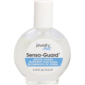 The Beadsmith Jewelry Aid Sensa-Guard 0.45 fl. oz - Brush Cap - Clear Coating – Protector for Sensitive Skin Against Jewelry Irritation