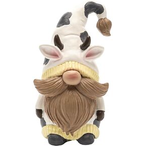 Highland Cow Gnome Figurine Decor, Scottish Home Kitchen Office Table Tiered Tray Decoration, Resin Statue Cow Lovers Gift in Kuwait