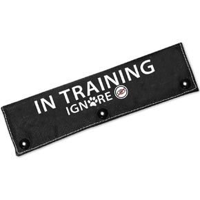 Cgvovgr Service Dog Black Double-Sided Dog Leash Sleeve Wrap Dog Walking Accessory - Pet Birthday Gift - Gift for Dog Owner and Lover