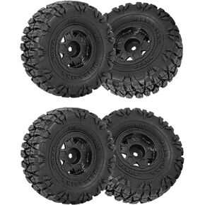 1.0 Beadlock RC Wheels and Tires for 1/18 Trx4m 1/24 Axia1 SCX24 FCX24,1.0" Beadlock Wheels 1.0 Beadlock Tires Soft Rubber RC Tires,Style A