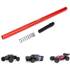 RCAWD Alum 205MM Center Driveshaft for ARRMA Big Rock Senton Typhon 3S BLX Upgrade Parts (Red)