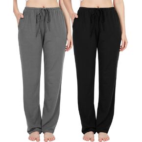 BAMBOO COOL Women Pajama Pants Casual Pj Pants with Pockets Comfy Lounge Sleep Bottoms Workout Yoga Sweatpants