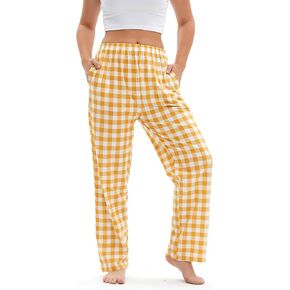 Womens Pajama Bottoms Pants Soft Cotton Sleep Lounge Pants Women's Elatic Waist Pajama Pants