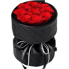 9-Piece Preserved Flowers Roses Bouquet - Forever Flowers Eternal Roses Bouquet - Everlasting Roses Preserved Flowers Gift for Delivery Prime Birthday & Valentines Day (Champagne) in Saudi Arabia