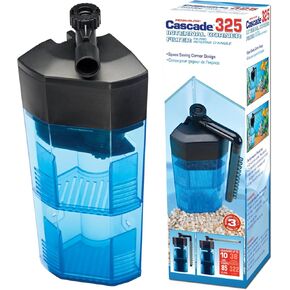 Penn-Plax Cascade 610 مرشح داخلي غاطس بالكامل لزوايا حوض السمك - الترشيح الفيزيائي والبيولوجي والكيميائي - 160 جالون في الساعة (GPH)