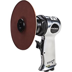 Steelman 5-inch High-Speed Air Sander, Pneumatic Sander for Welding and Automotive Bodywork, 18,000 RPM, Built-in Regulator