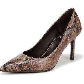 Naturalizer Womens Anna Pointed Toe High Heel Pumps,Black Leather,6.5 Wide