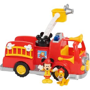 Disney’s Mickey Mouse Mickey’s Fire Engine, Figure and Vehicle Playset, Lights and Sounds, Officially Licensed Kids Toys for Ages 3 Up by Just Play