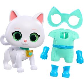 Disney Junior SuperKitties Cat-Tastic Transforming Bitsy, Lights and Sounds Toy Figure, Kids Toys for Ages 3 Up by Just Play