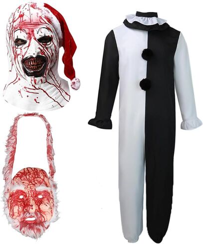 2024 Terrifier 3 Art The Clown زي للرجال البالغين مع قناع in Kuwait