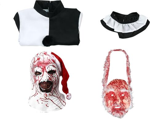 2024 Terrifier 3 Art The Clown زي للرجال البالغين مع قناع in Kuwait