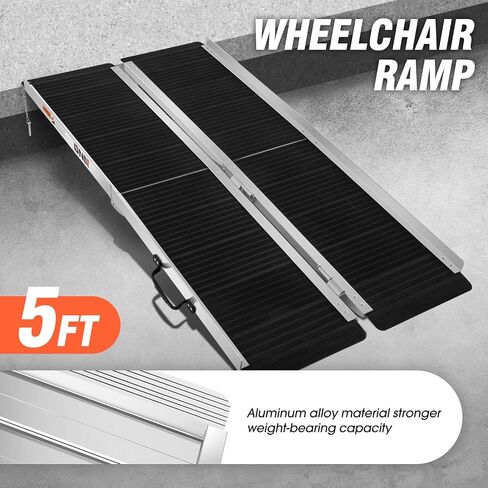 DNA MOTORING 79in 2pc Aluminium Ramps for Pickup Trucks, 1200lbs Capacity Versatile Loading Ramp for Hand Truck, Bicycle, Motorcycle, ATV, TOOLS-00617 in Saudi Arabia
