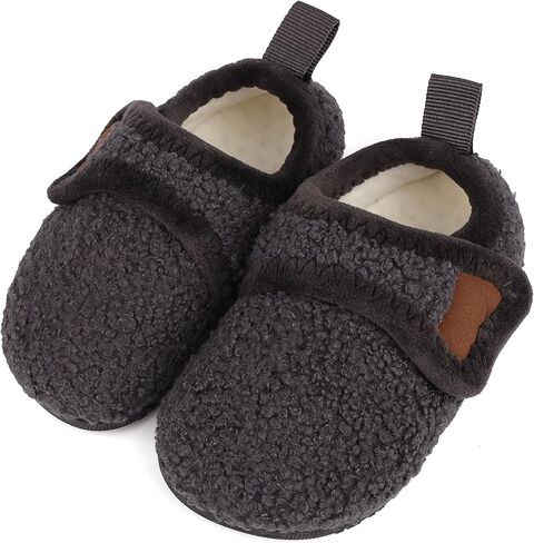 Toddler Slipper Boys Girls Warm House Slippers Plush Linned Kids Slip on Sock Cozy Lightweight Indoor Outdoor Home Shoes in Saudi Arabia